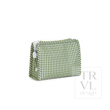 ROADIE SMALL Zip Pouch - GINGHAM MOSS