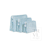 ROADIE SMALL Zip Pouch - PETITE FLEUR BLUE