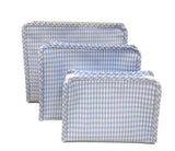 ROADIE SMALL Zip Pouch - GINGHAM MIST