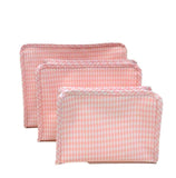ROADIE LARGE Zip Pouch - GINGHAM TAFFY