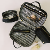 LUXE TRVL2 Cosmetic Toiletry Case - WOVEN JET