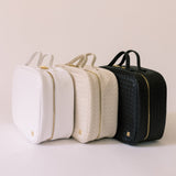 LUXE TRVL2 Cosmetic Toiletry Case - WOVEN BLANC
