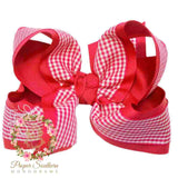 Gingham Bows on Alligator Clips