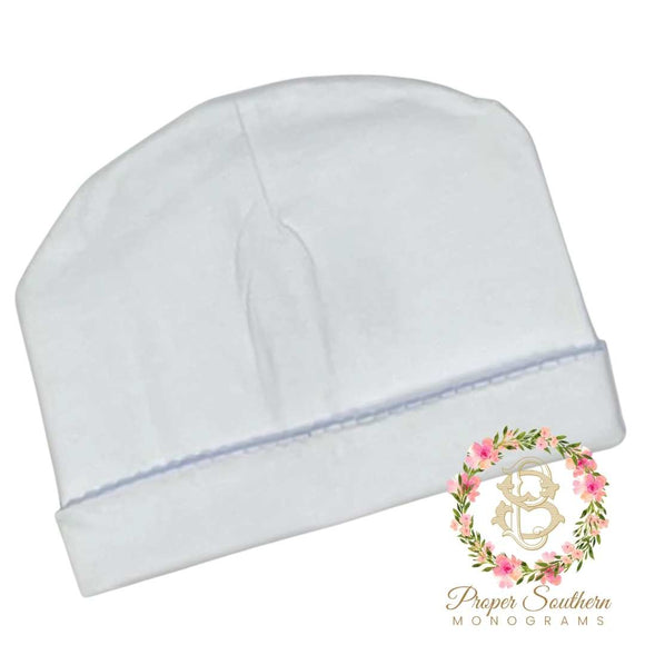 Baby Hat with Picot Trim