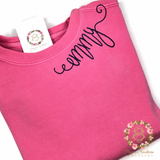 Monogrammed Sweatshirt - Neckline Embroidery