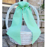 Gingham Wreath or Basket Sash