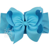Our elastic pantyhose headbands are made for the most perfect and comfortable fit possible. Soft, flexible, and comfortable for your little one’s head, but a strong enough grip to ensure it stays on no matter what. This wide pantyhose headband comes in two sizes (0-3mos and 3mos - Up) that guarantee the right fit for your baby or you.