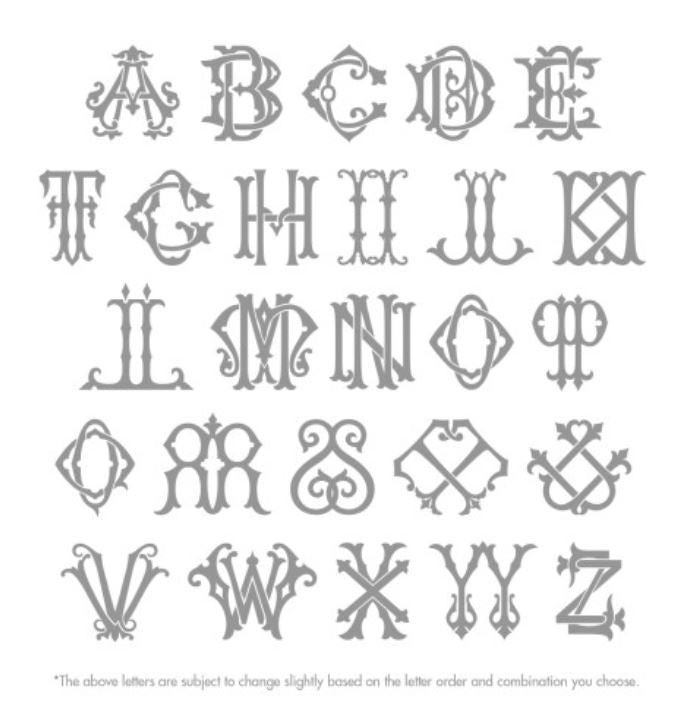 Monogram Chic - 2 Letter Monogrammed Two Tone Cutting Board – Proper ...